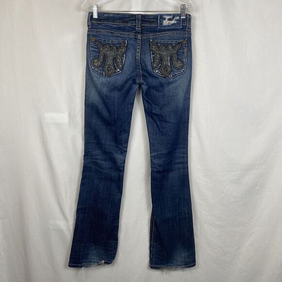 MEK DNM Vintage Embellished Westminster distressed Denim Jeans Size 27 / 34 - Picture 1 of 7